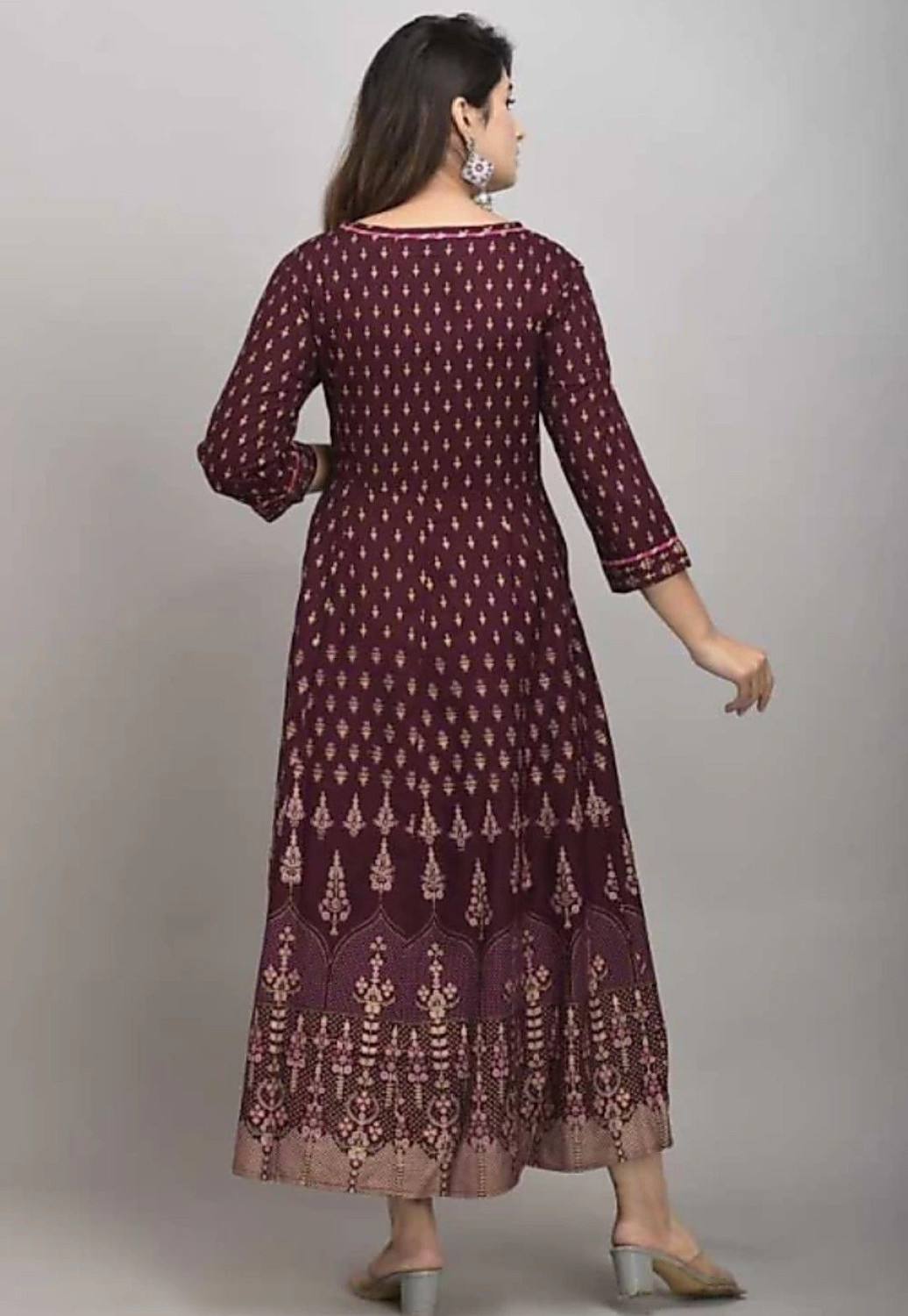 Image of yashvi art Women Printed Anarkali Kurta
