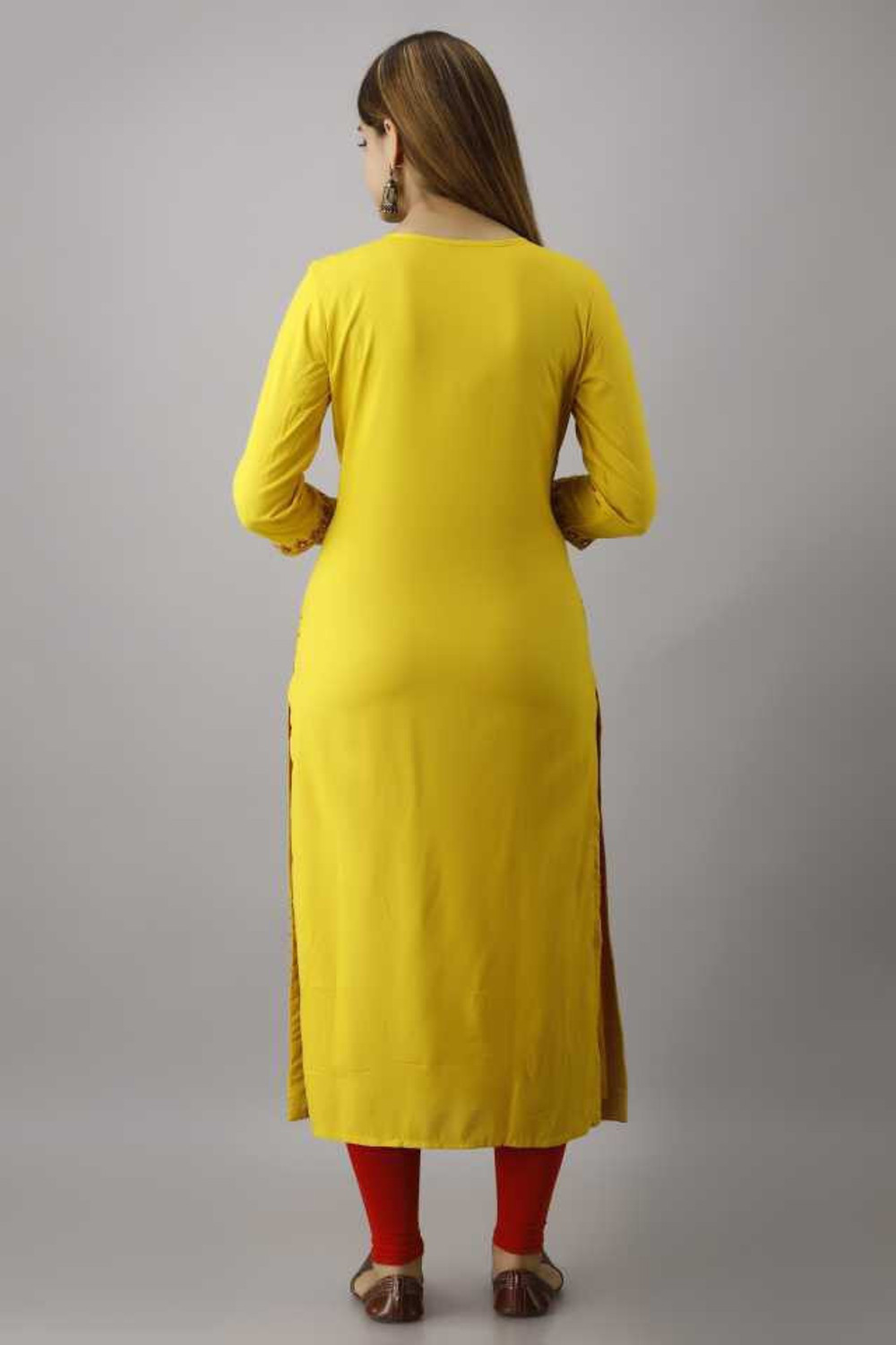 Image of Mehsoos Fashion Women Embroidered Straight Kurta