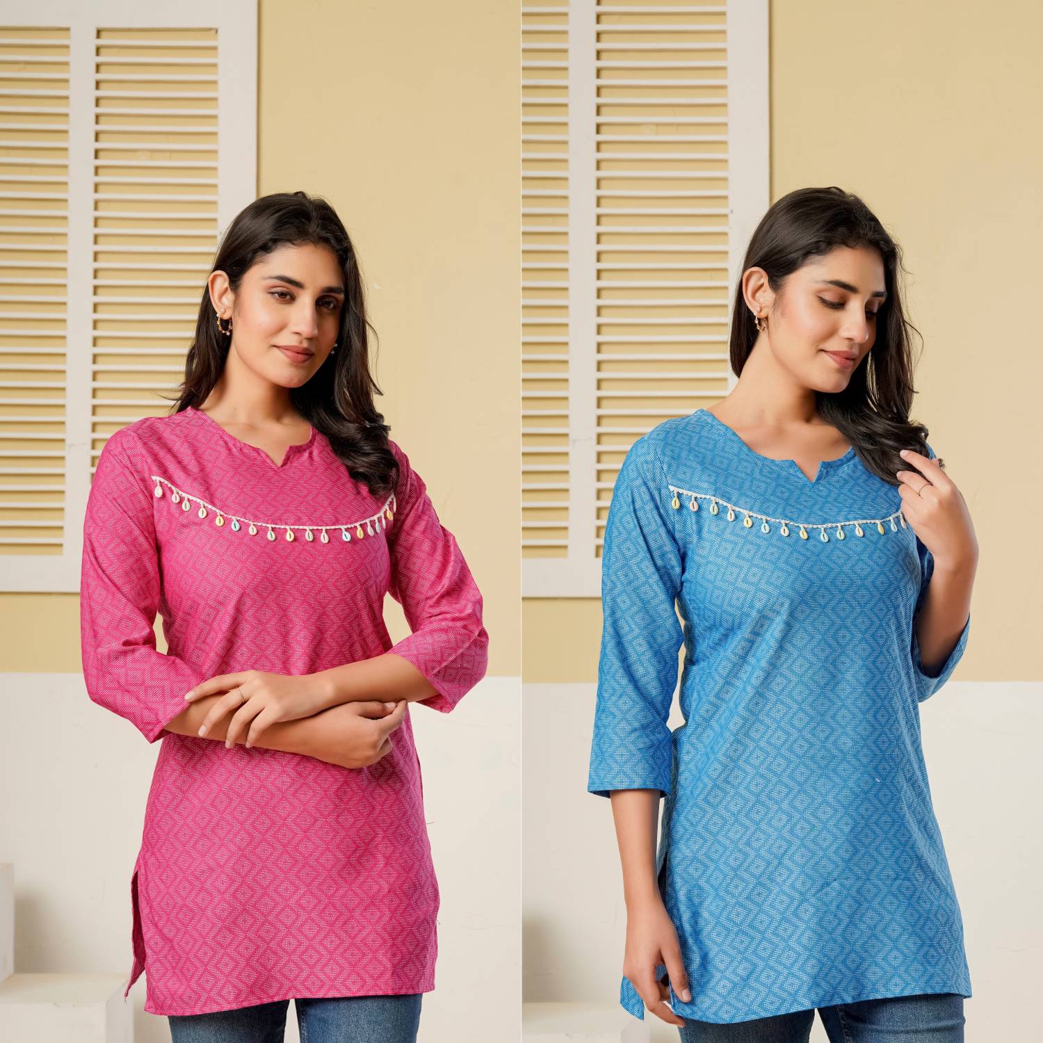 Bakhsh Women Printed Straight Kurta