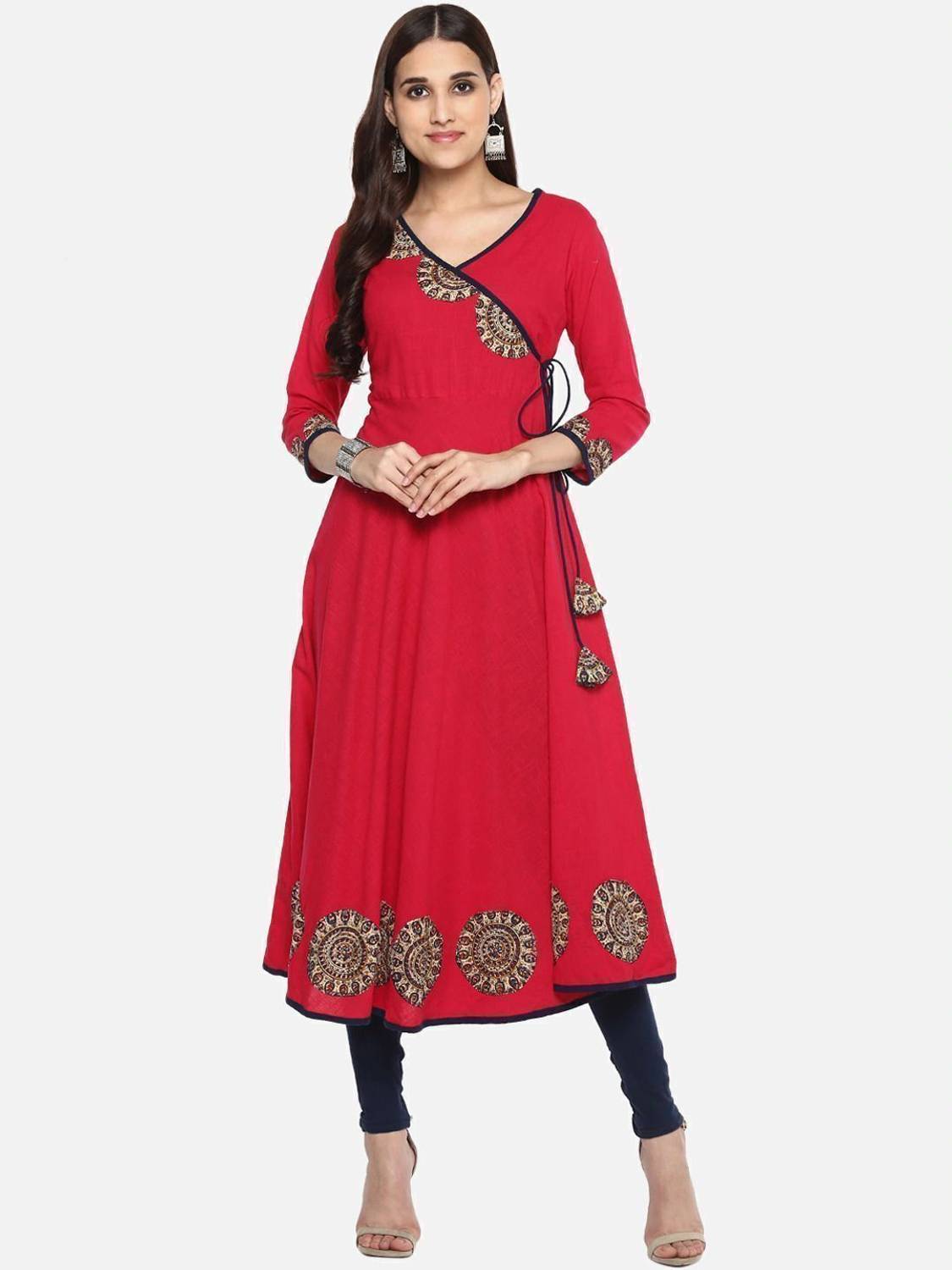 IKRASS Women Solid Anarkali Kurta