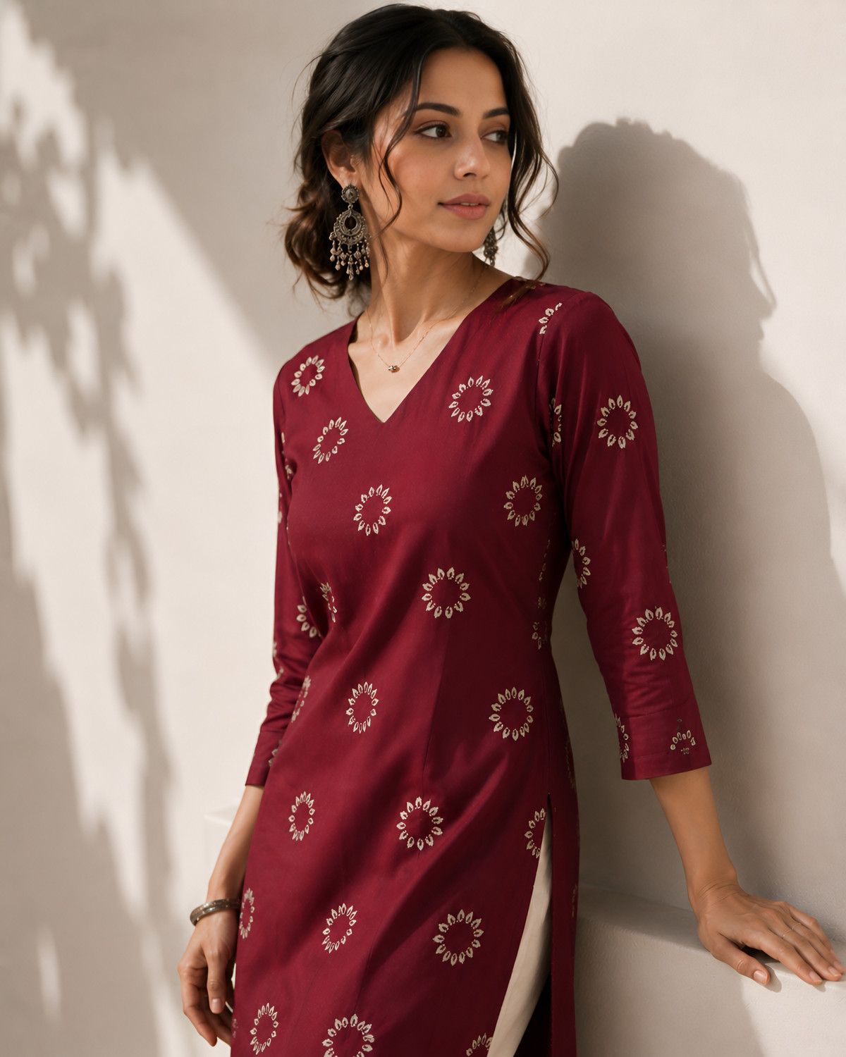 Tabeedah Women Printed Straight Kurta