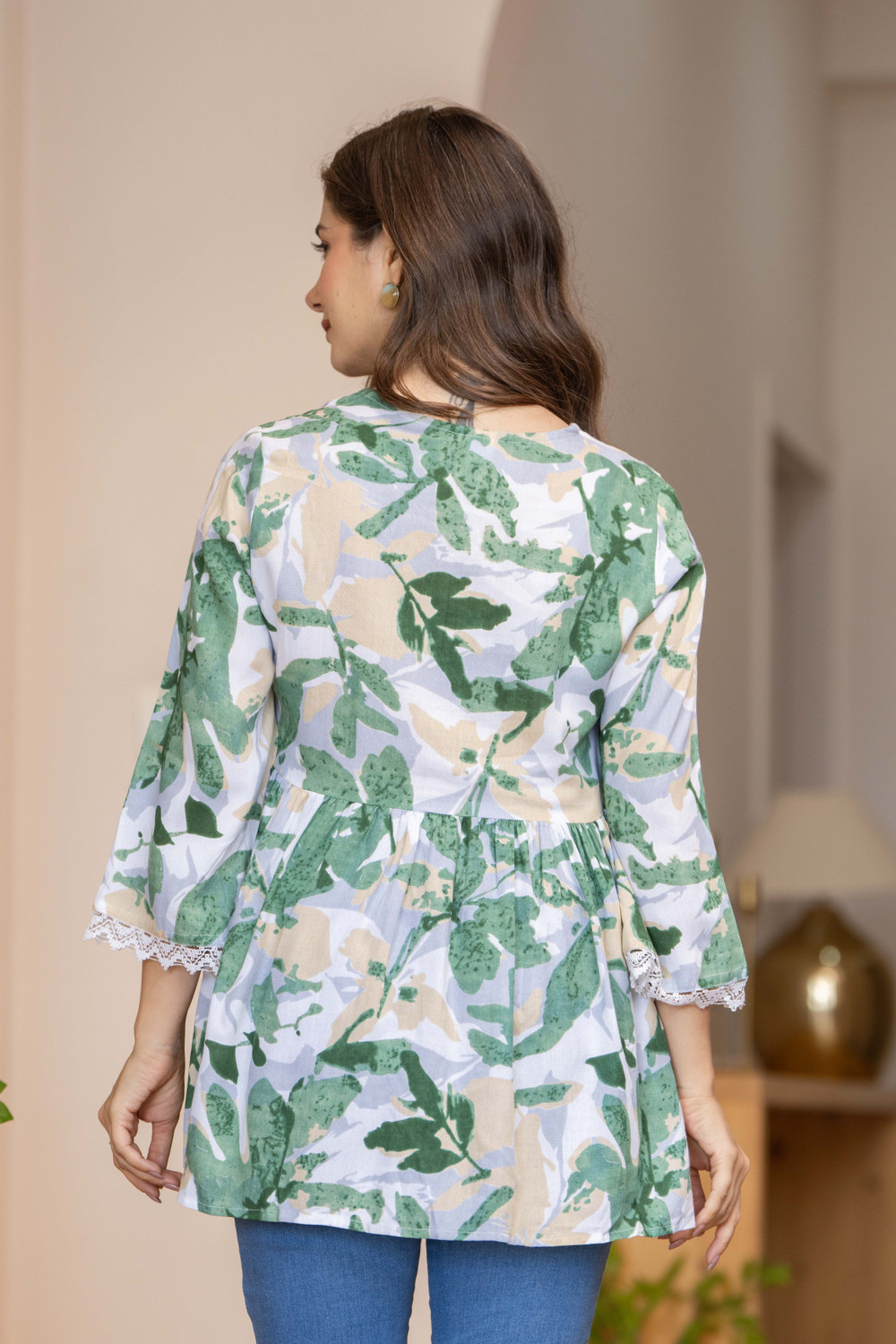 Image of ZTD Women Printed Flared Kurta