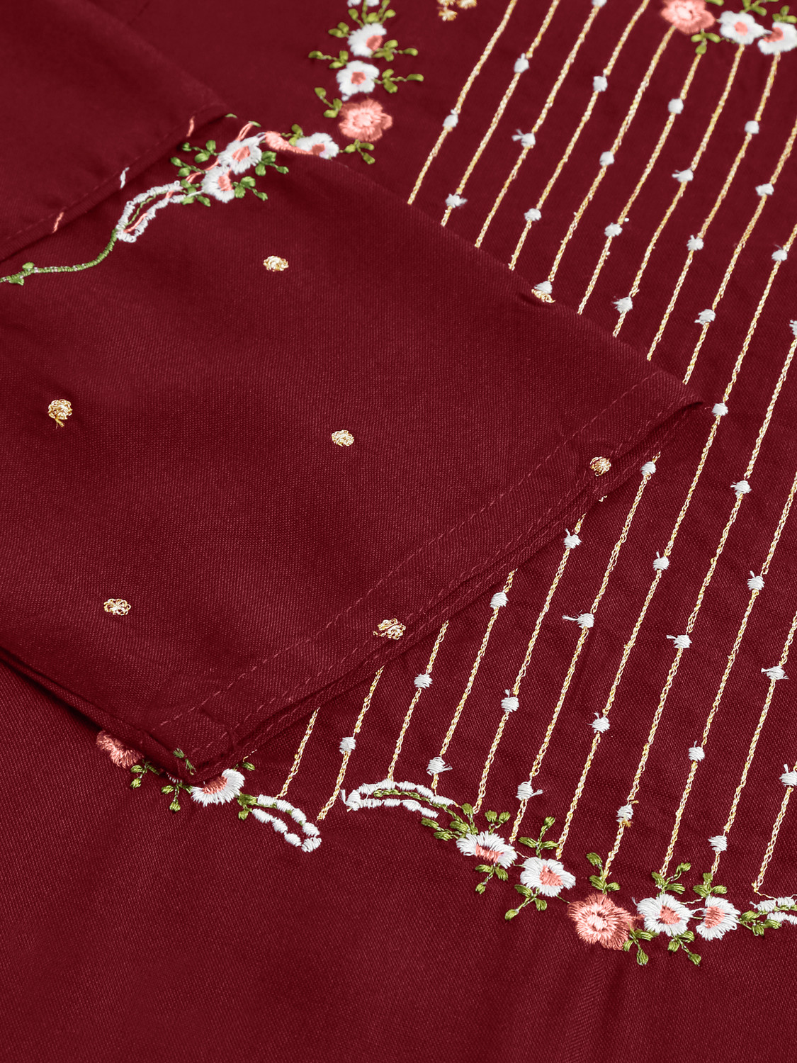 Image of MIRCHI FASHION Women Embroidered Straight Kurta