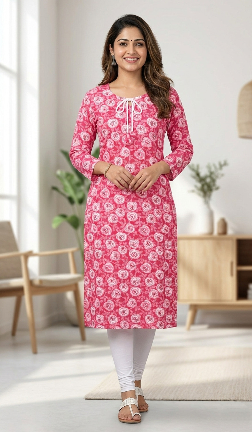 Image of SHAB Women Printed Straight Kurta