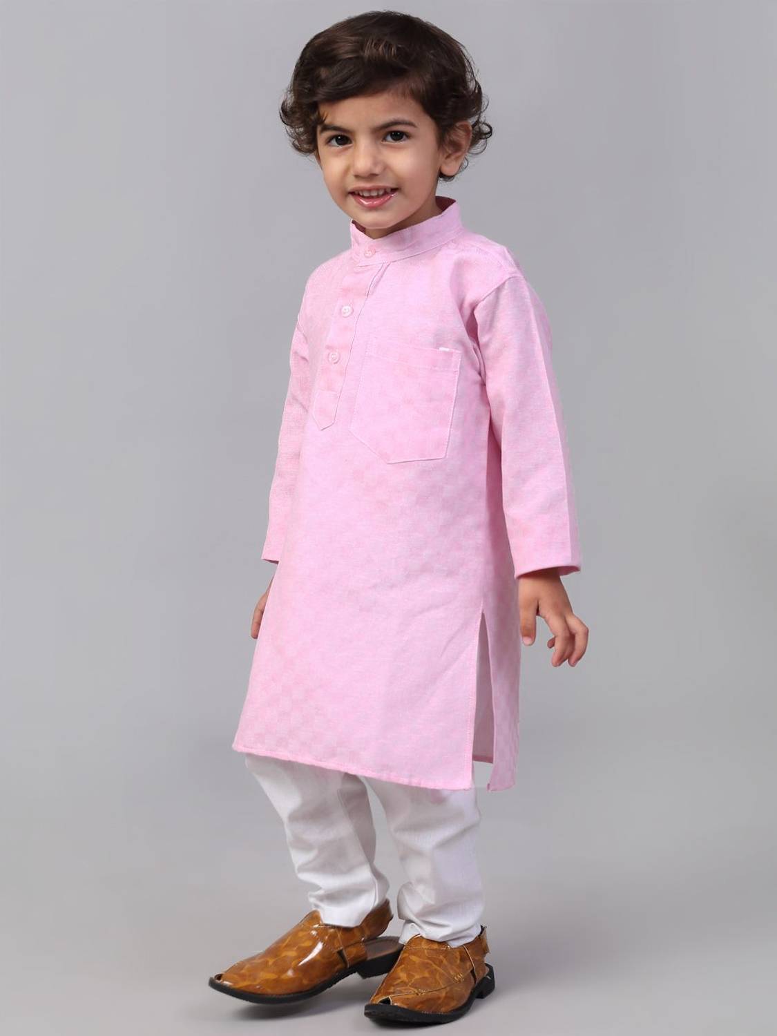 CENSAL Boys Checkered A-line Kurta