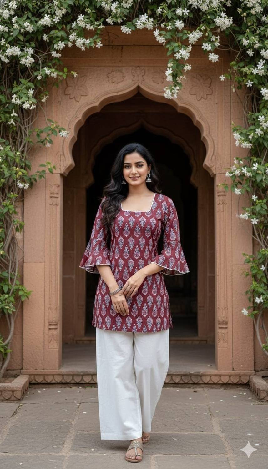 ashiyan collection Women Paisley, Printed Straight Kurta