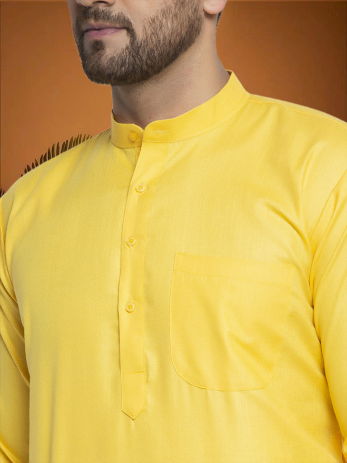 Image of Jompers Men Solid Straight Kurta