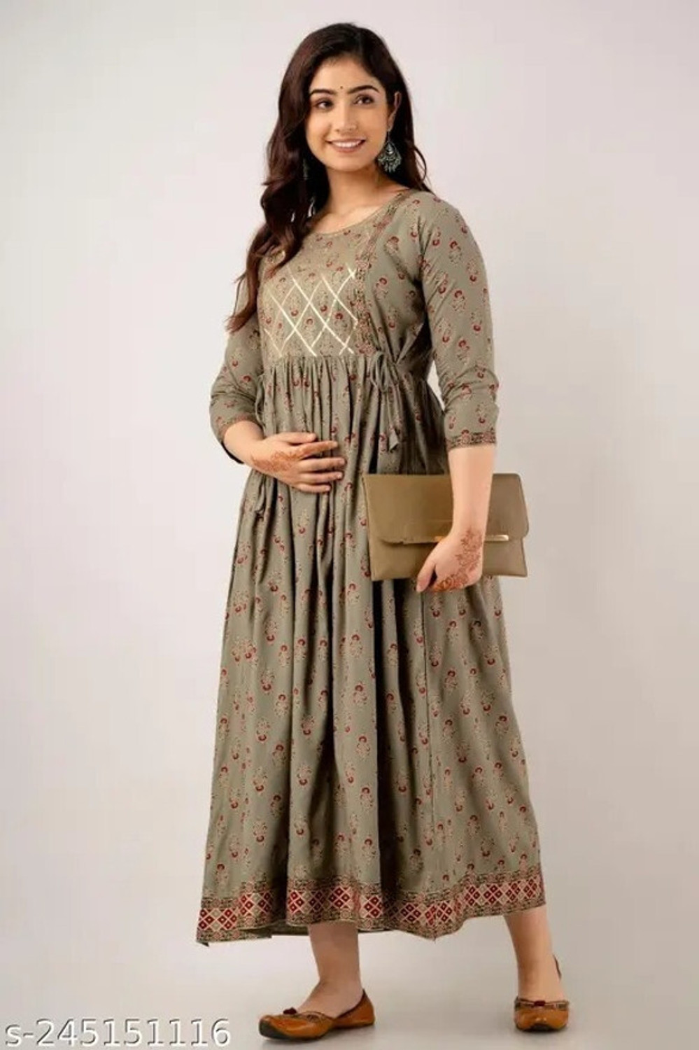 Image of Tropwear Women Printed Anarkali Kurta
