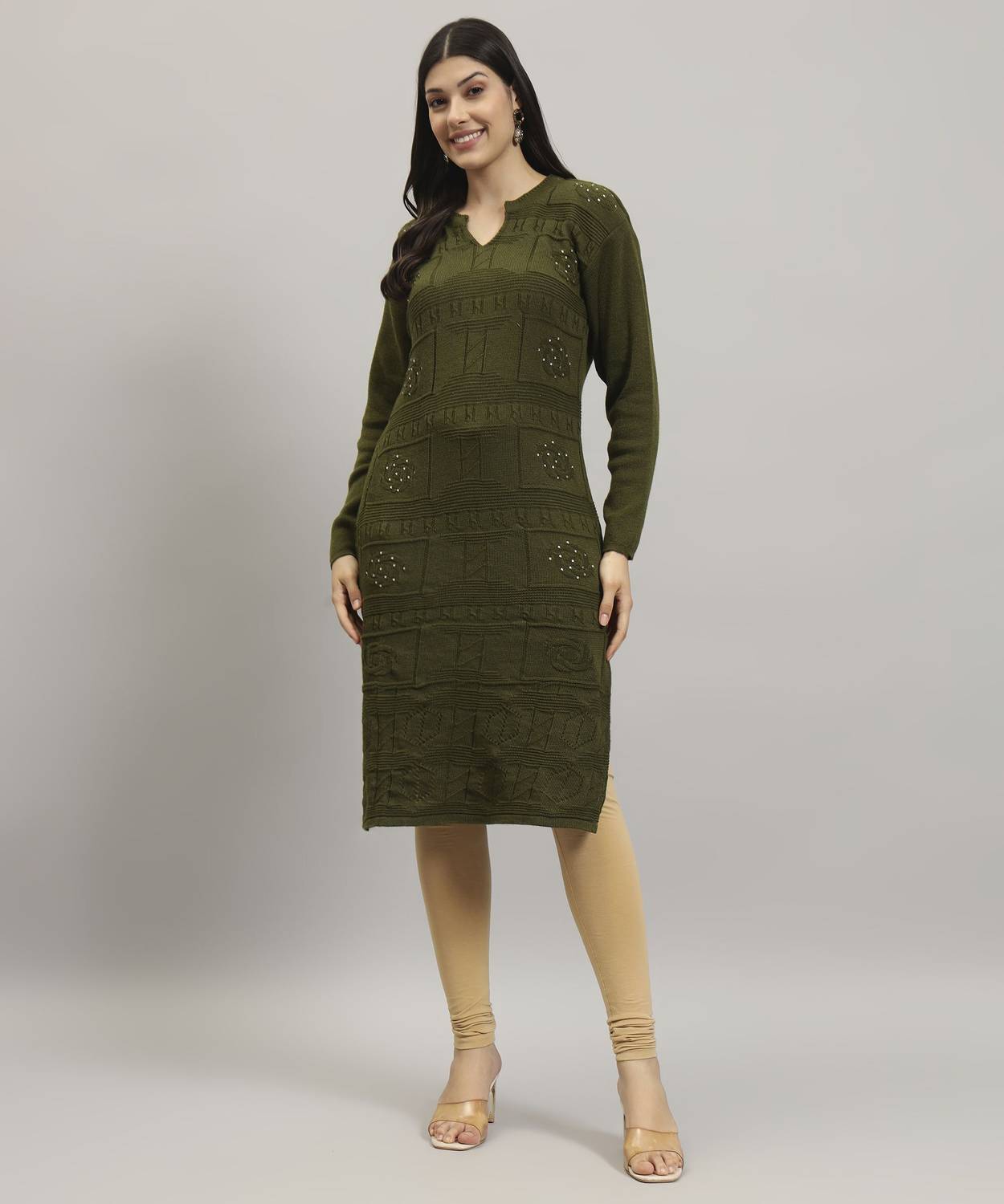 HERMISTON Women Self Design Straight Kurta