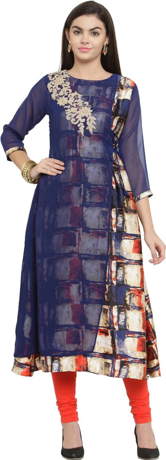 AD4U Women Solid Straight Kurta