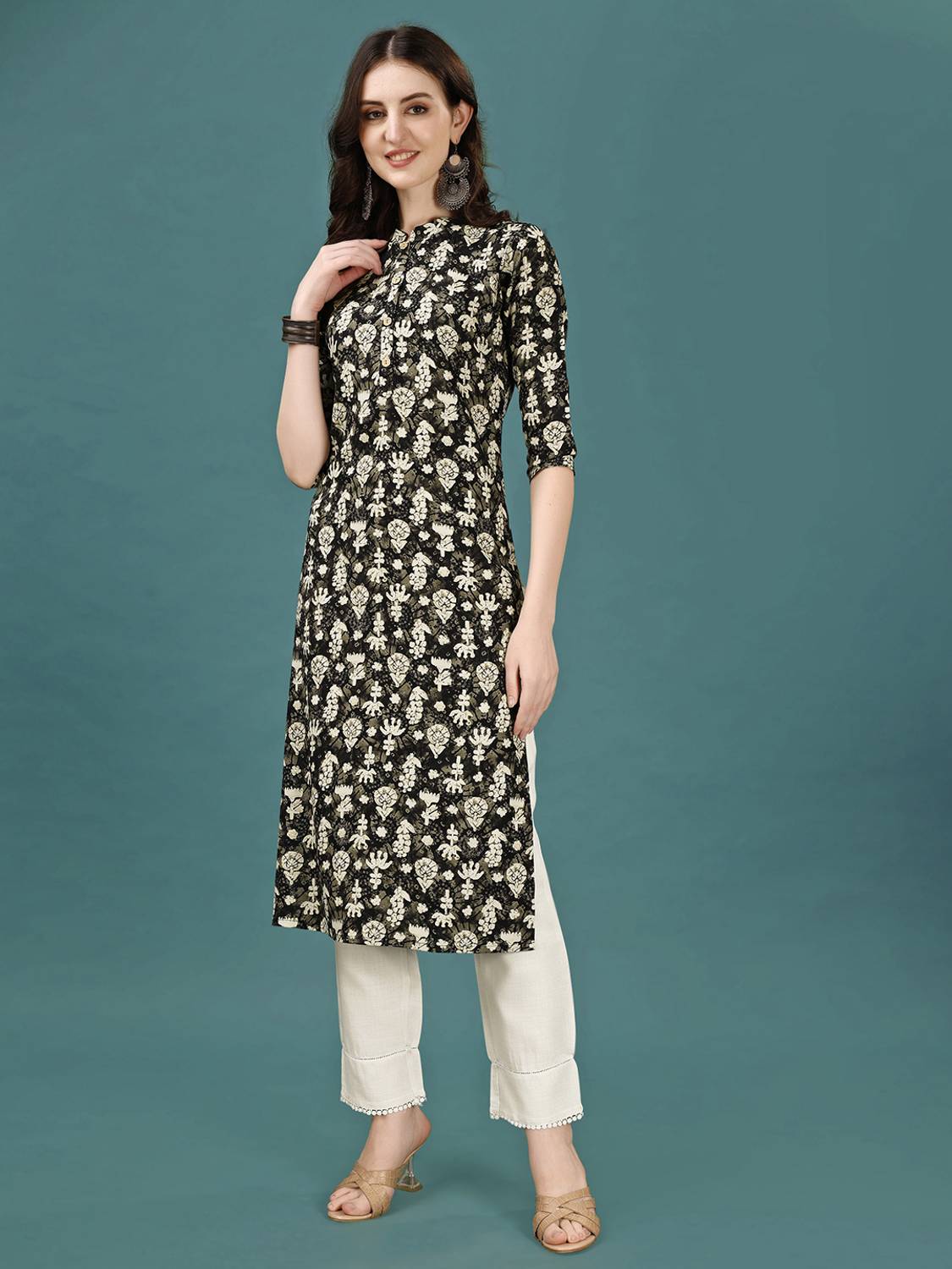 berrylicious Women Printed Straight Kurta