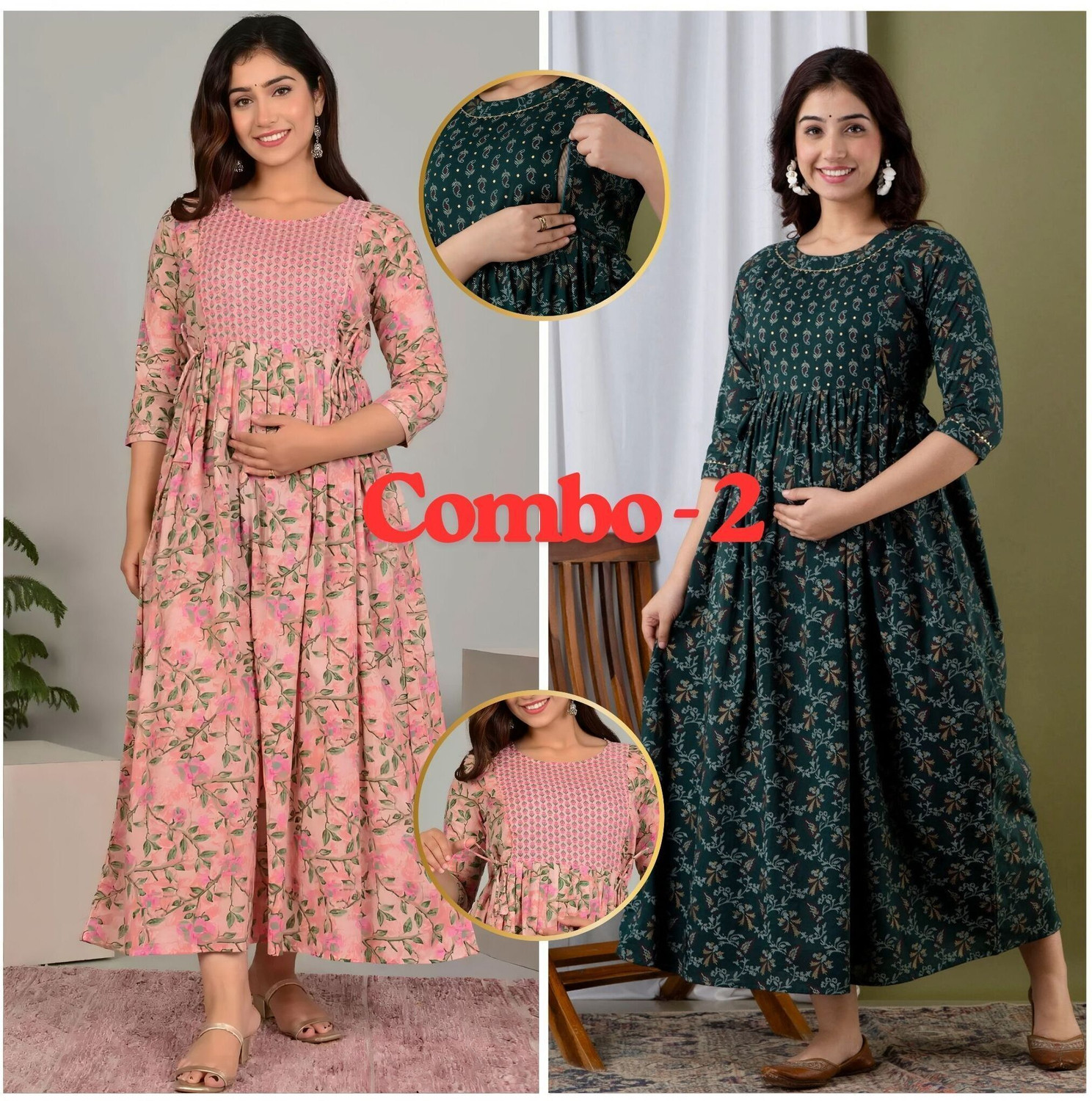 Image of Dream Global Women Printed Anarkali Kurta