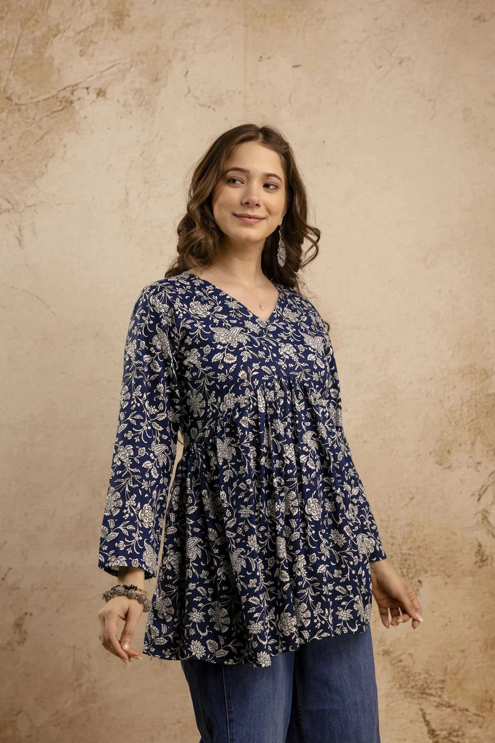 Image of Mialo fashion Women Printed Flared Kurta