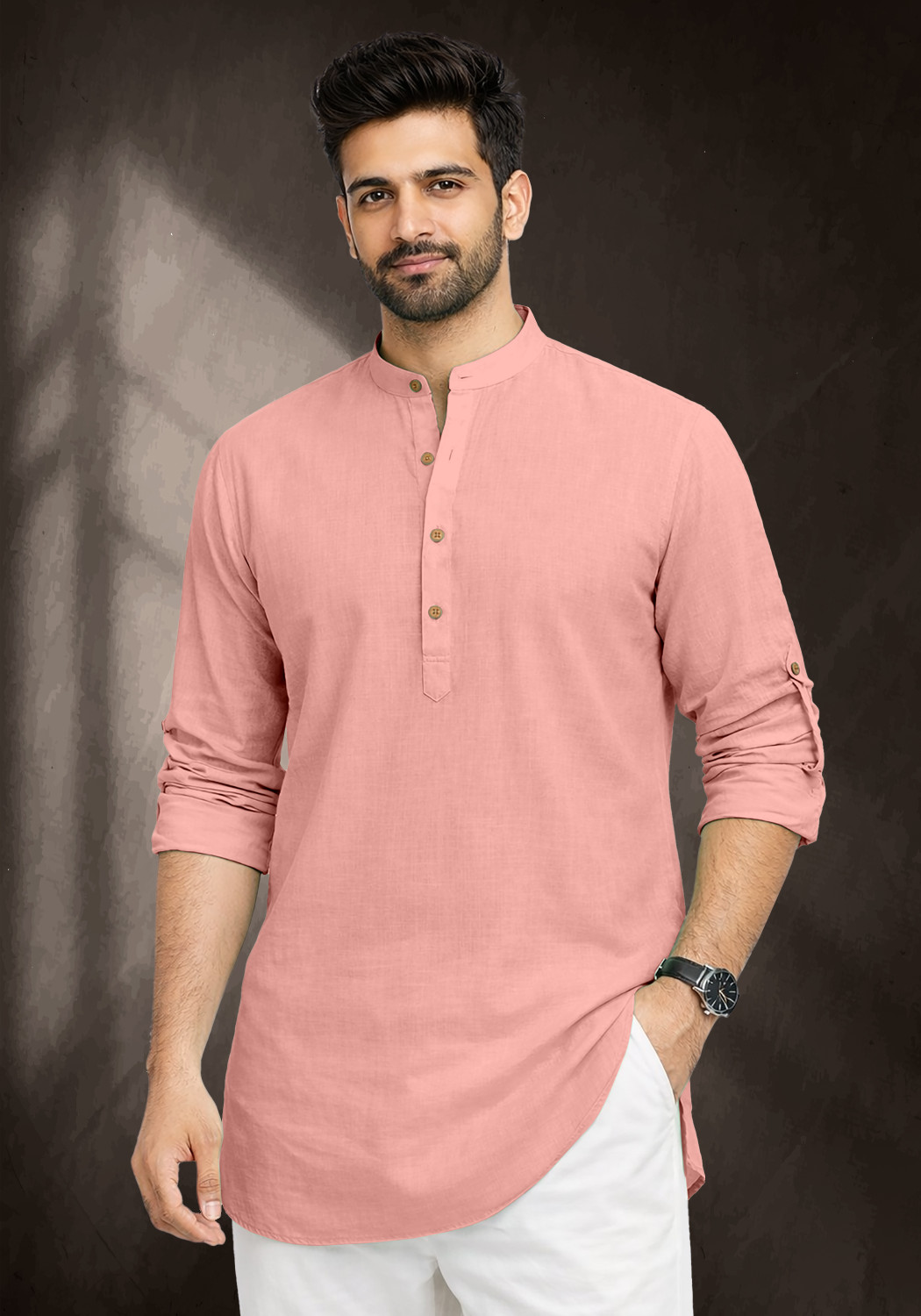 Image of IMPERIAL CHOICE Men Solid Straight Kurta