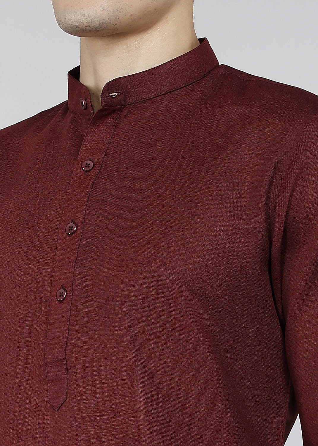 Image of Punya Men Solid Straight Kurta