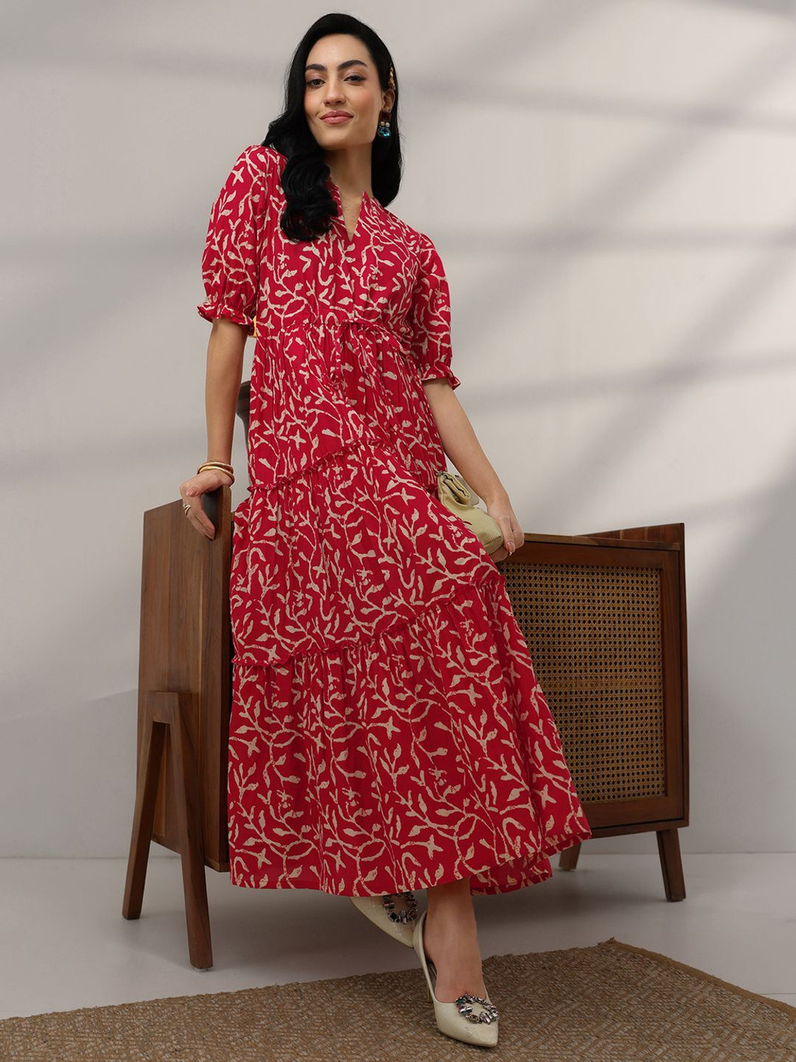 Image of LIBAS Women Printed Flared Kurta
