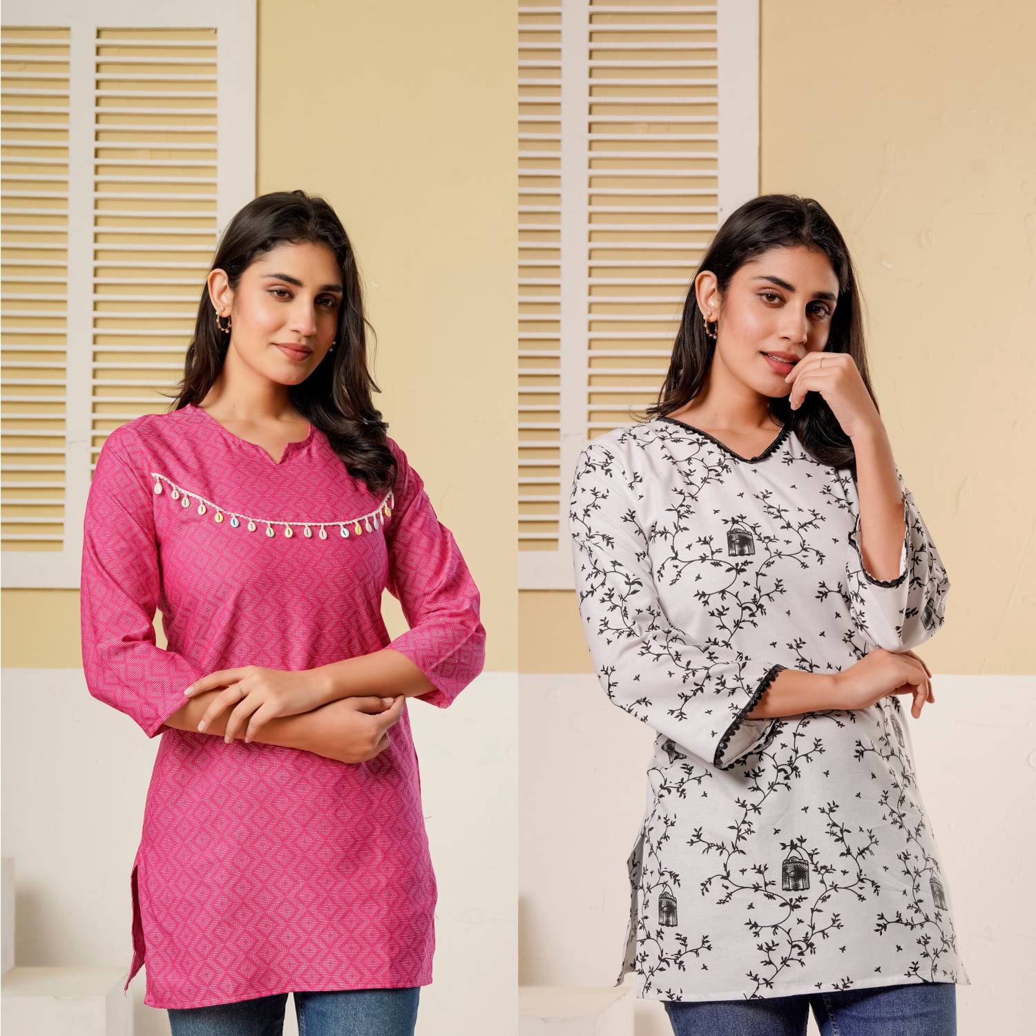 Bakhsh Women Printed Straight Kurta