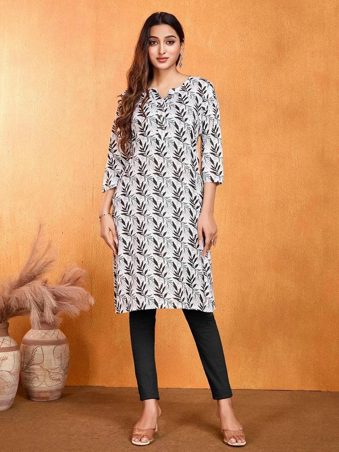 BFM Women Printed, Floral Print Straight Kurta