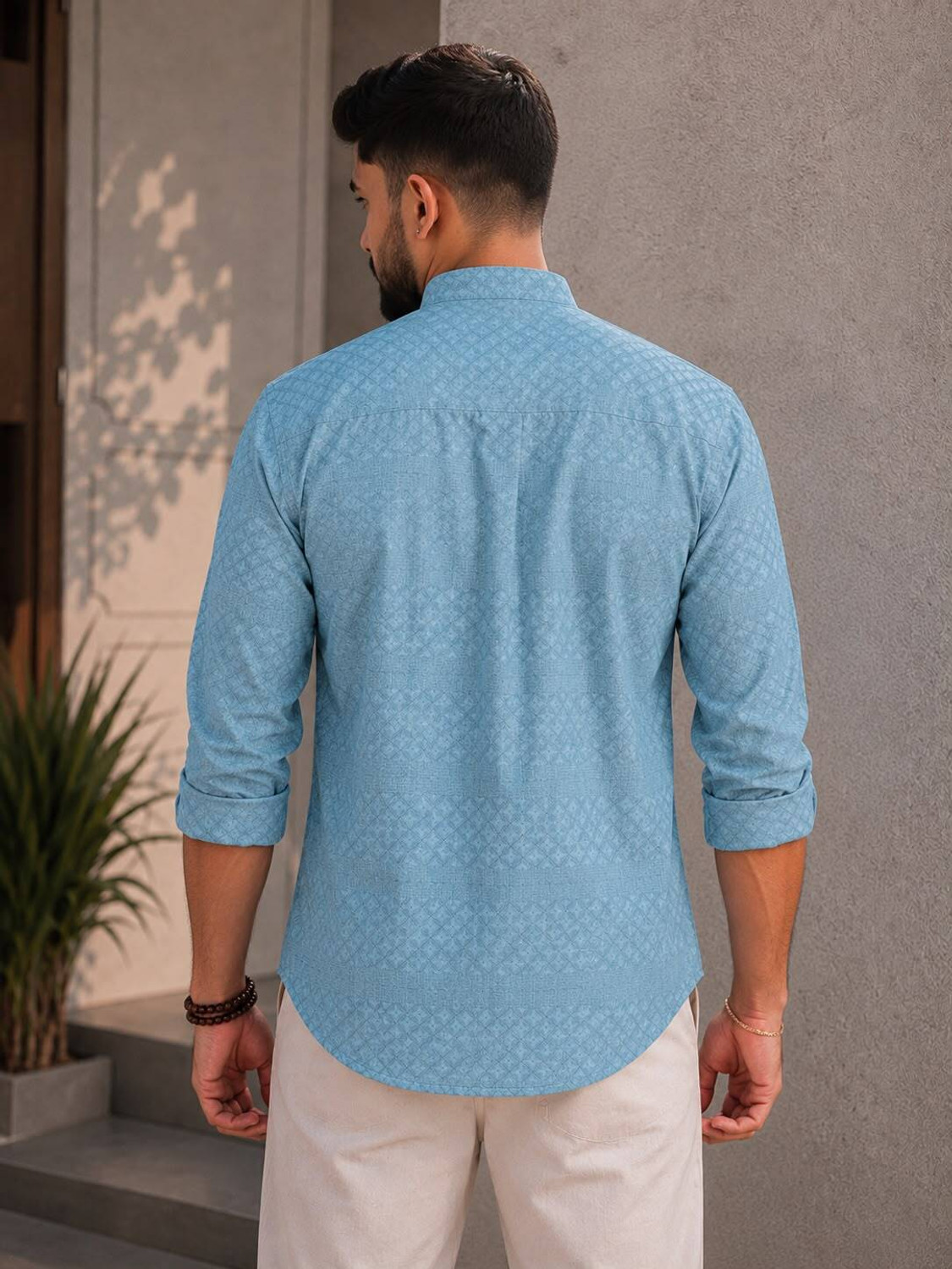 Image of VELLOSTA Men Printed A-line Kurta