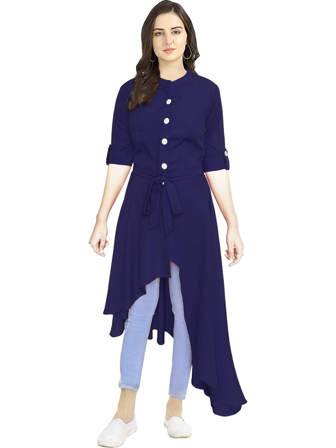 Abhilasha Women Solid Asymmetric Kurta