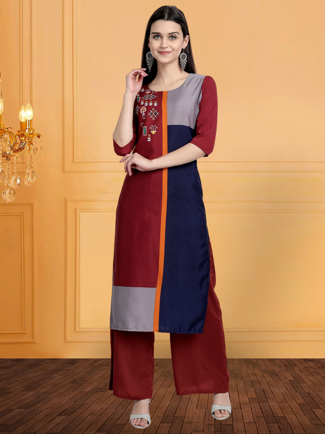 Image of 1 Stop Fashion Women Printed A-line Kurta