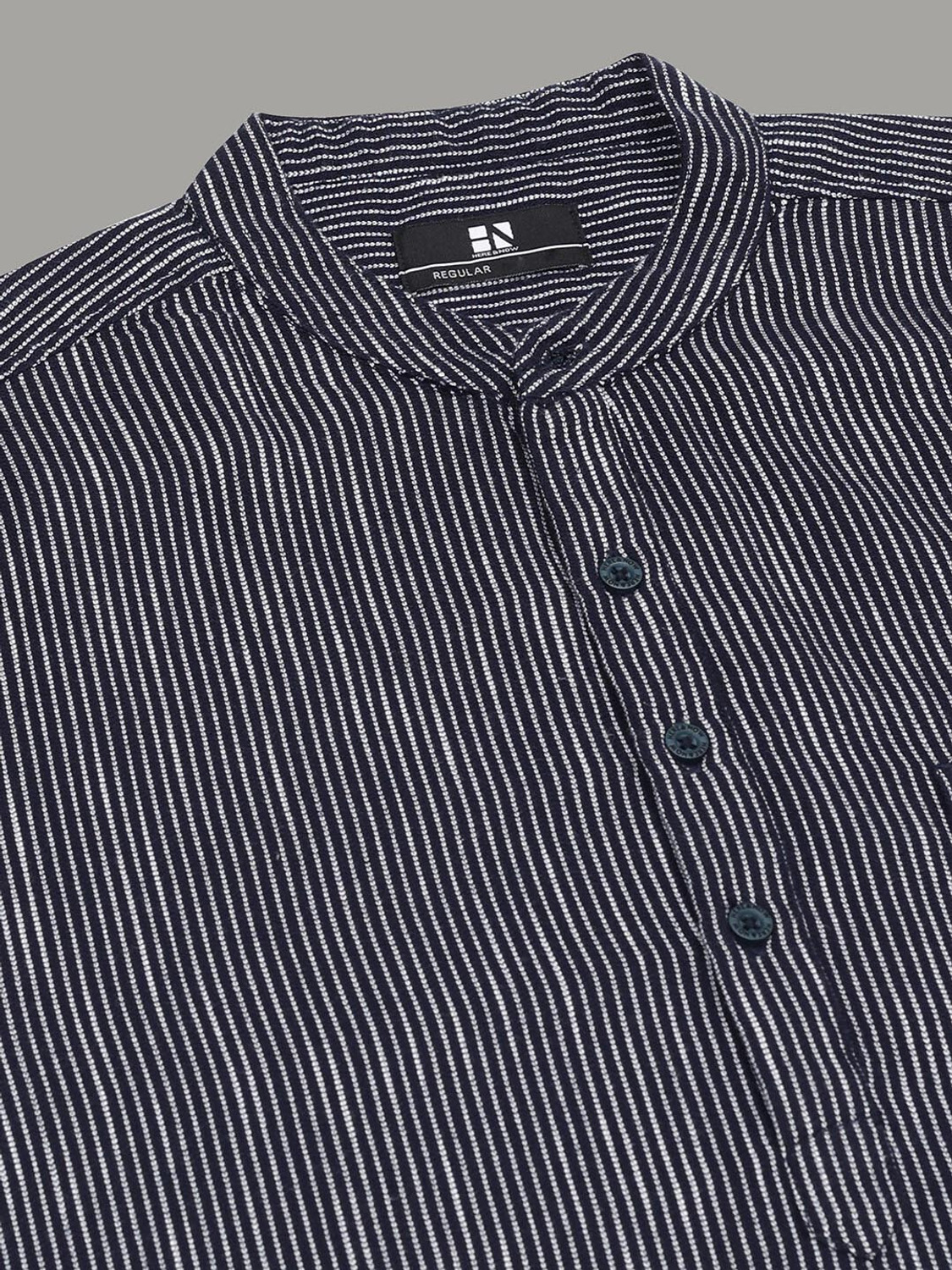 Image of HERE&NOW Men Solid Straight Kurta