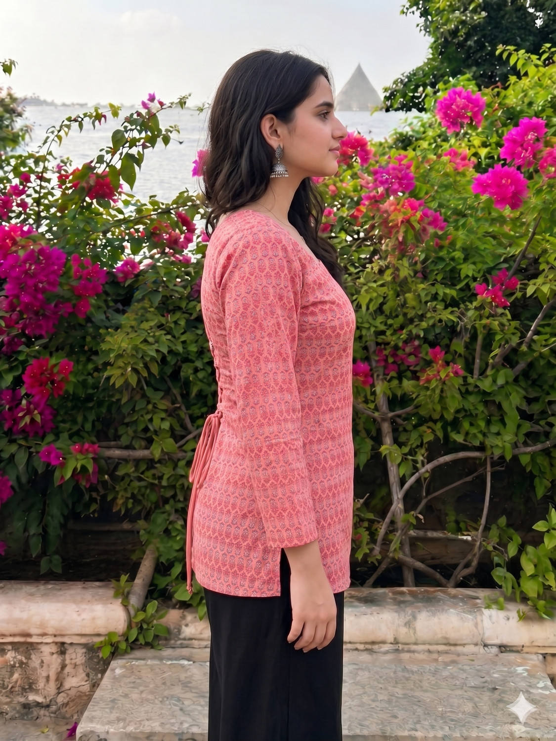 Image of SAADGEE BY KAMLA FABRICS Women Printed Straight Kurta