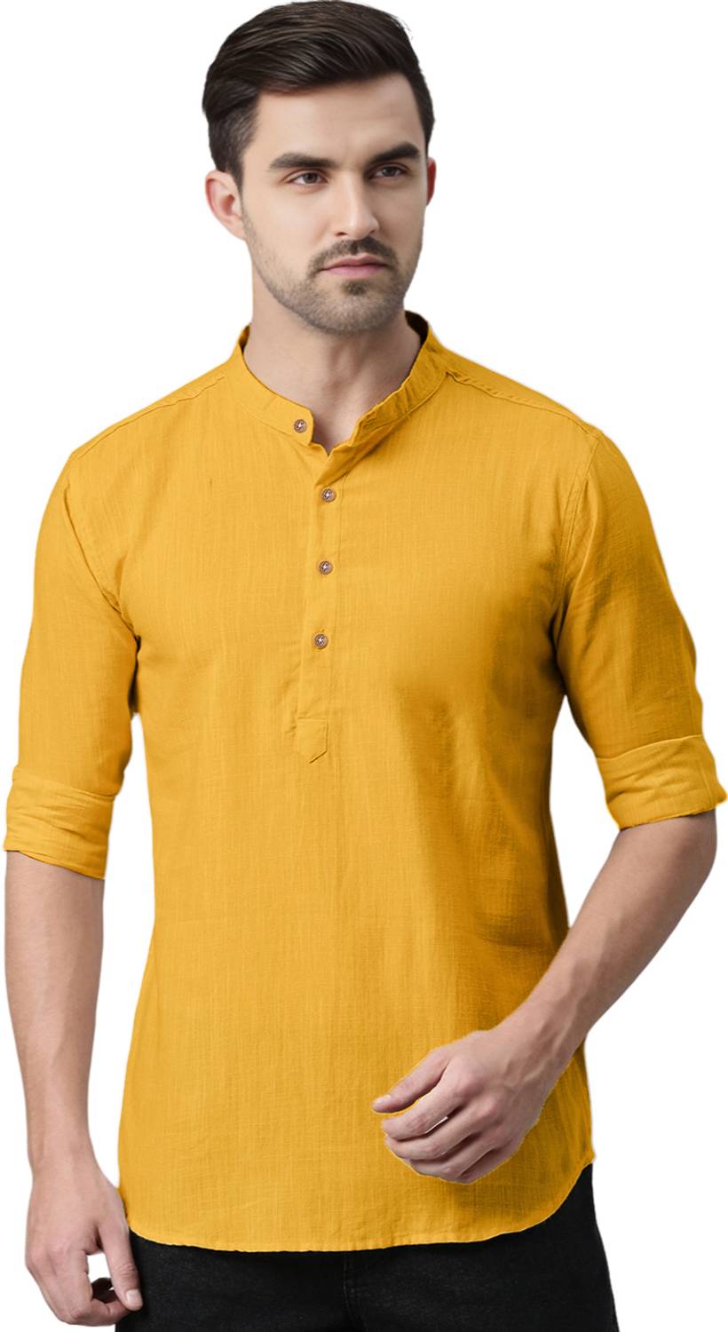 Univibe Men Solid Straight Kurta