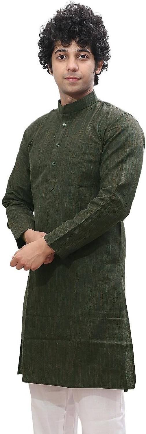 Chhabra Kreations Men Self Design Straight Kurta