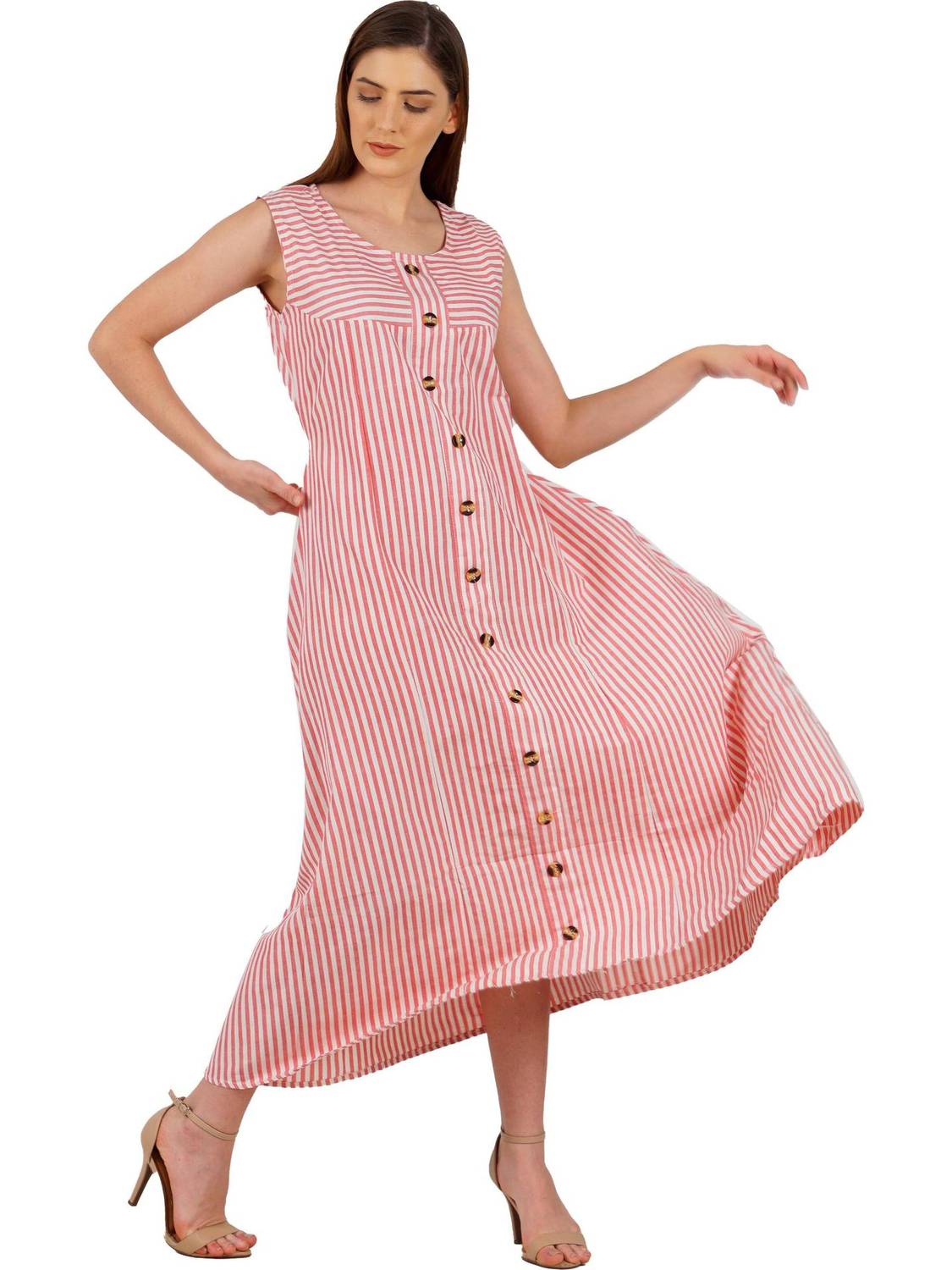 24Hour Fashion Women Striped A-line Kurta