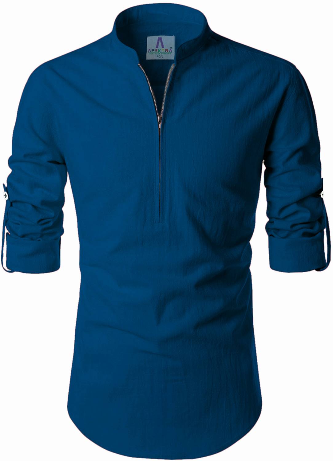 Apektra Men Solid Straight Kurta