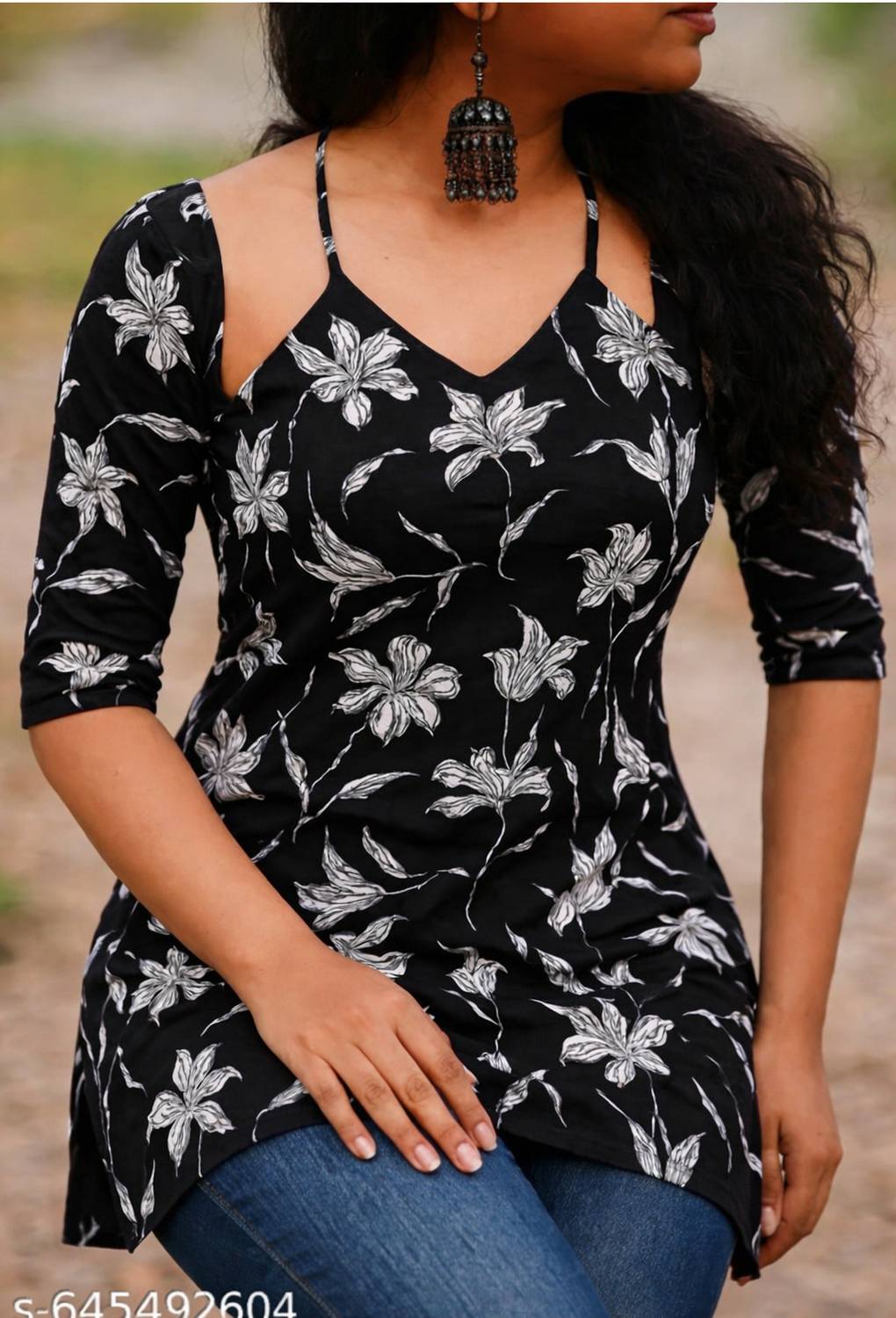 BOMBAY SPEED Women Floral Print Tunic Kurta