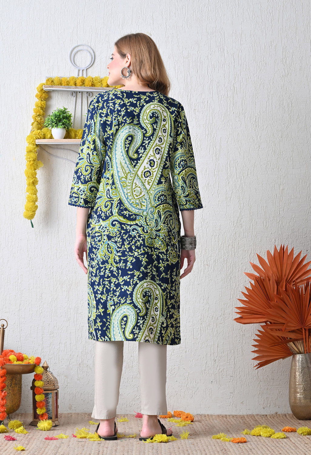 Image of Koito Women Printed Straight Kurta
