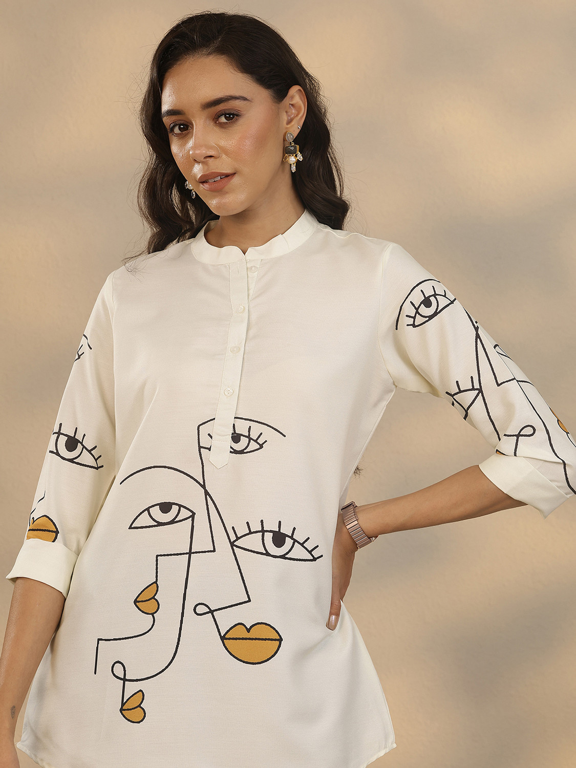 Image of LIBAS Women Printed Straight Kurta