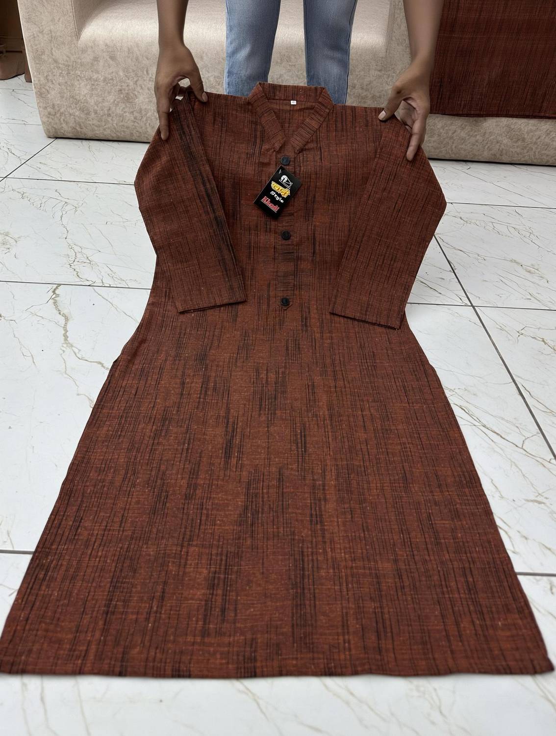 AA ENTERPRISES Women Self Design Straight Kurta