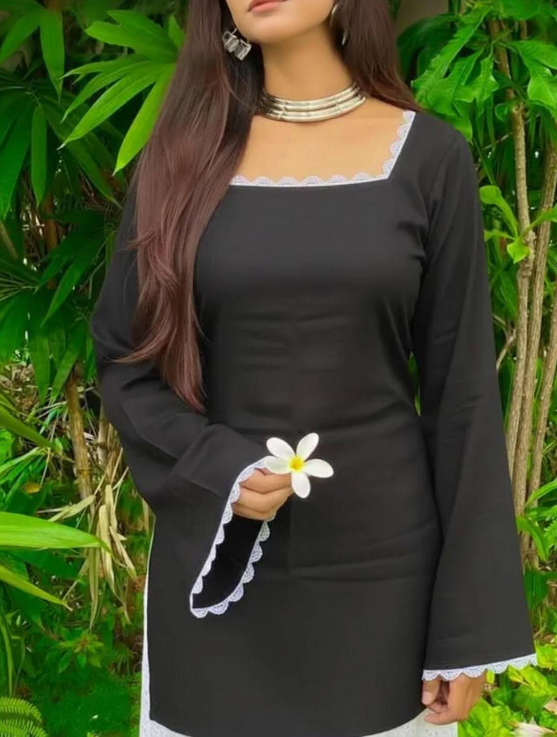 Aayesha Textile Women Solid A-line Kurta