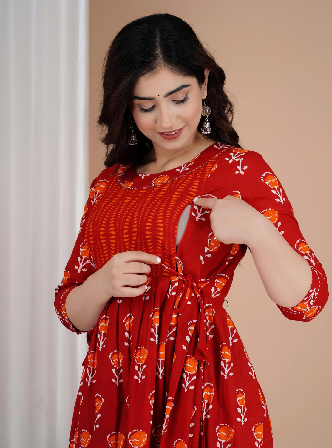 Fashion4Word Women Printed Anarkali Kurta