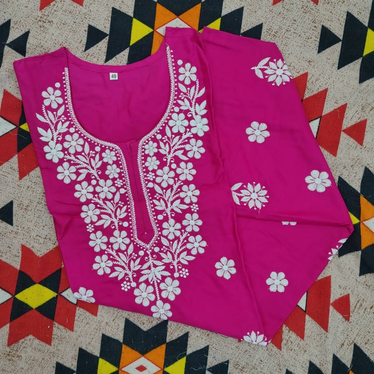 ABCOLLECTION Women Embroidered Straight Kurta