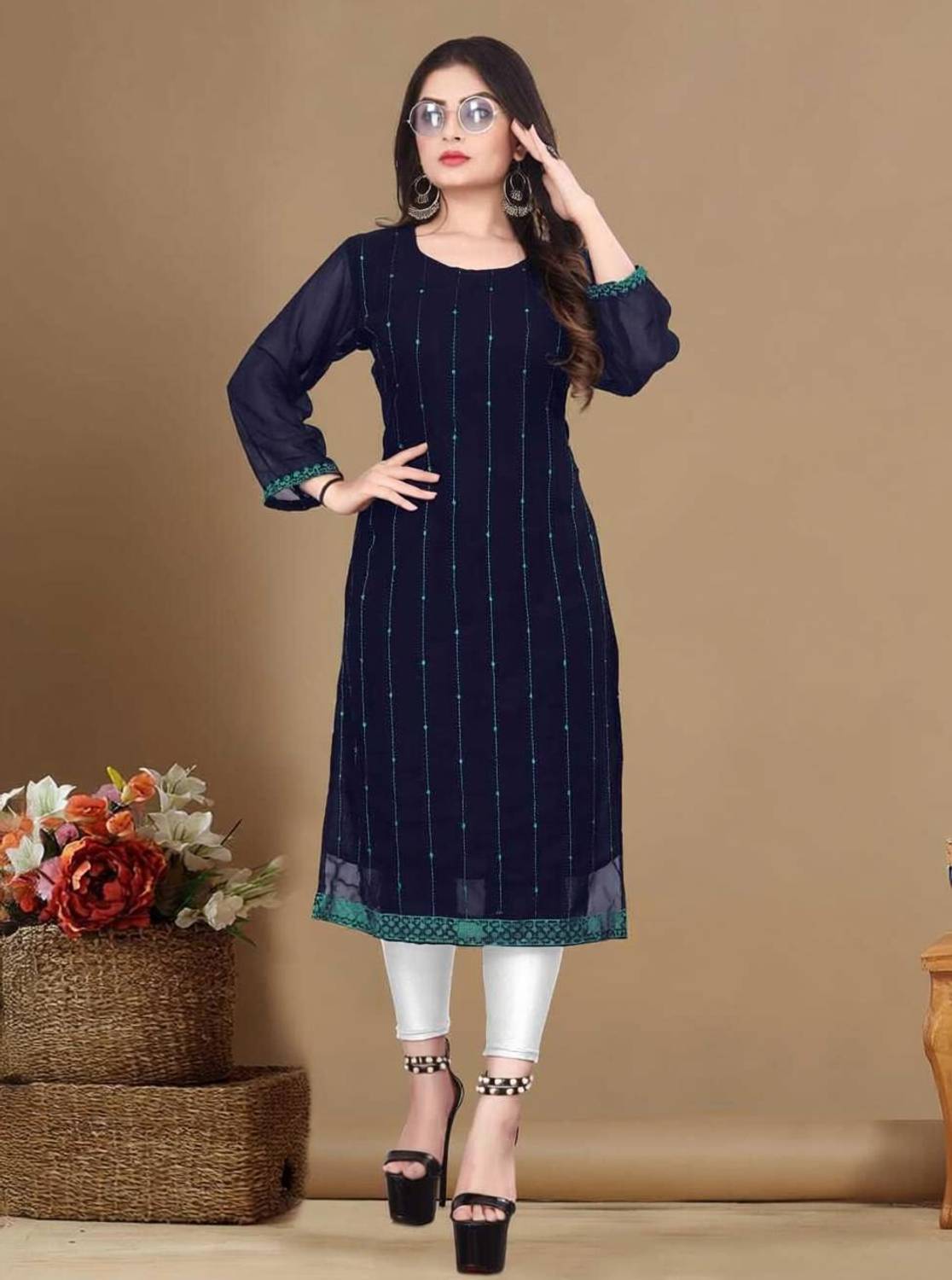 VALARIS Women Printed A-line Kurta