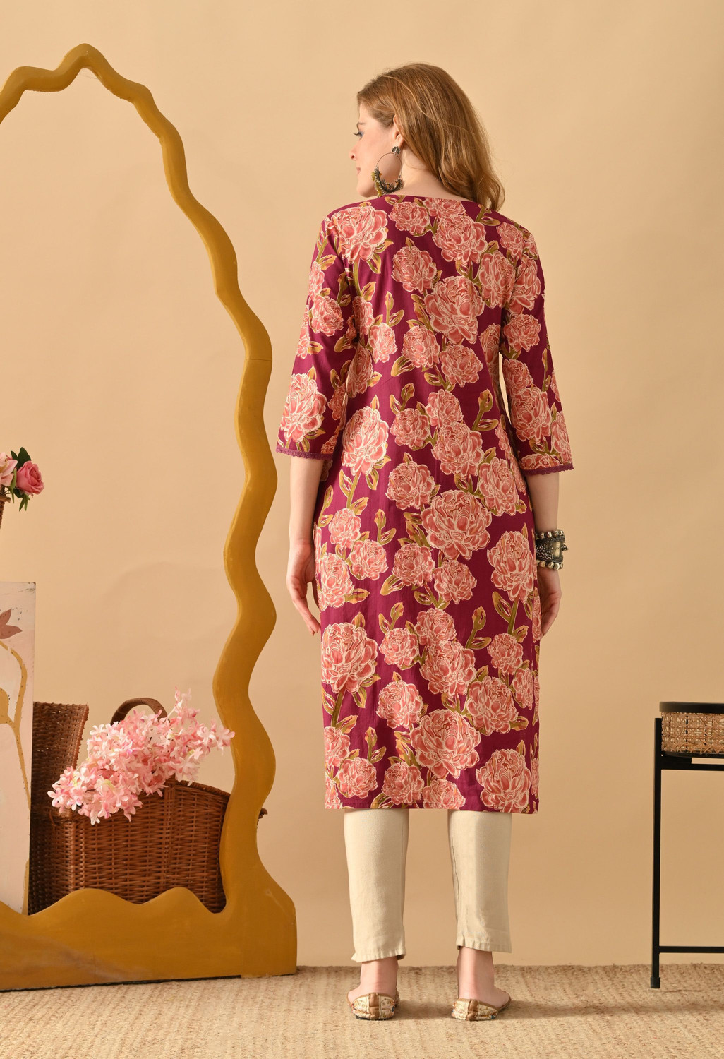 Image of PHYSIL Women Printed Straight Kurta