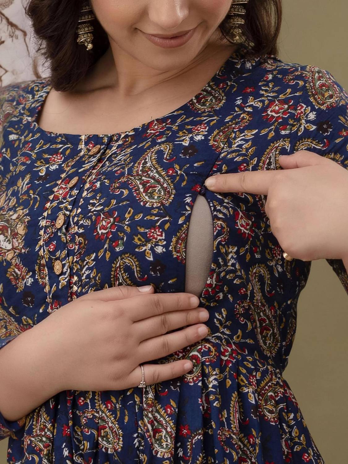 NAHIKO Women Printed Anarkali Kurta