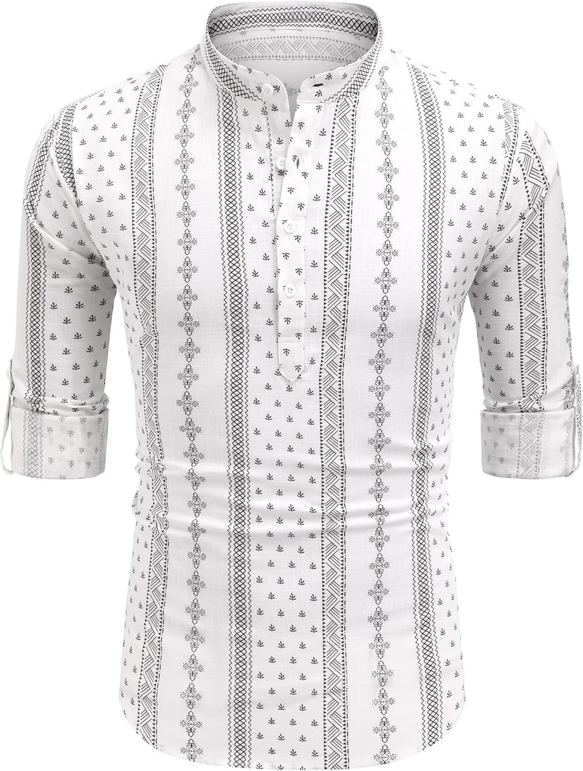 Image of CALLIDAM Men Printed Straight Kurta