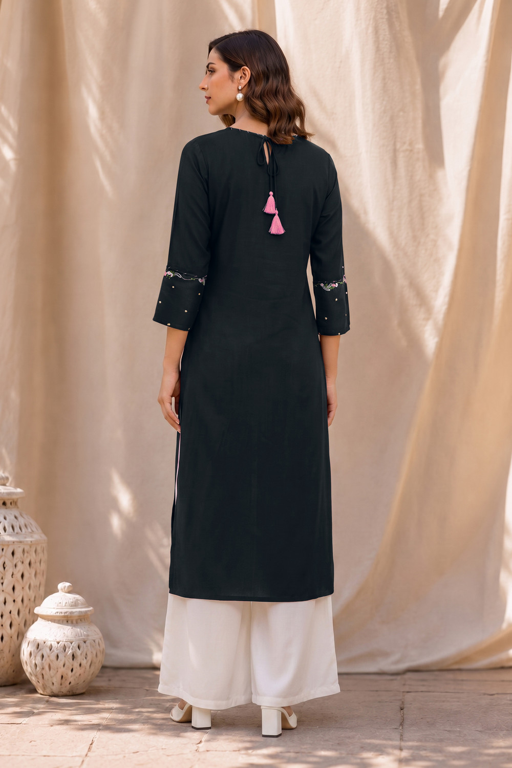 Image of MIRCHI FASHION Women Embroidered Straight Kurta