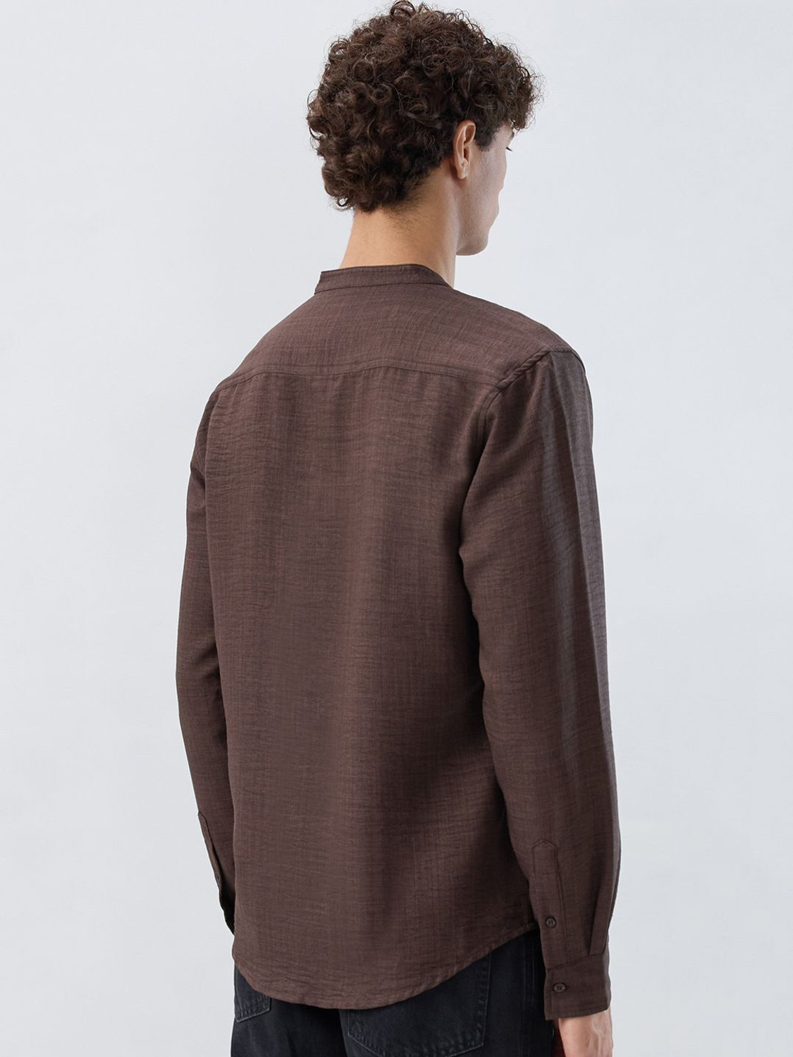 Image of HERE&NOW Men Solid Straight Kurta