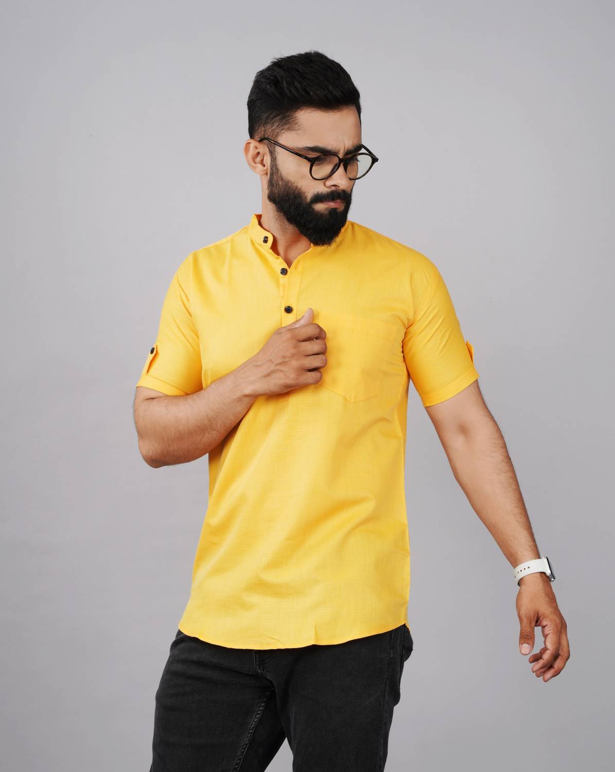 ANAGH ENTERPRISE Men Solid Straight Kurta