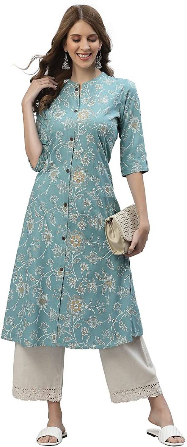 Sundar Dhage Women Printed A-line Kurta