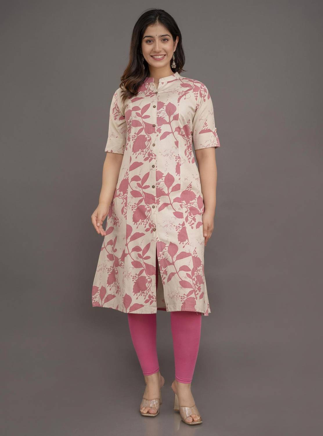 VIPY HANGER Women Floral Print A-line Kurta