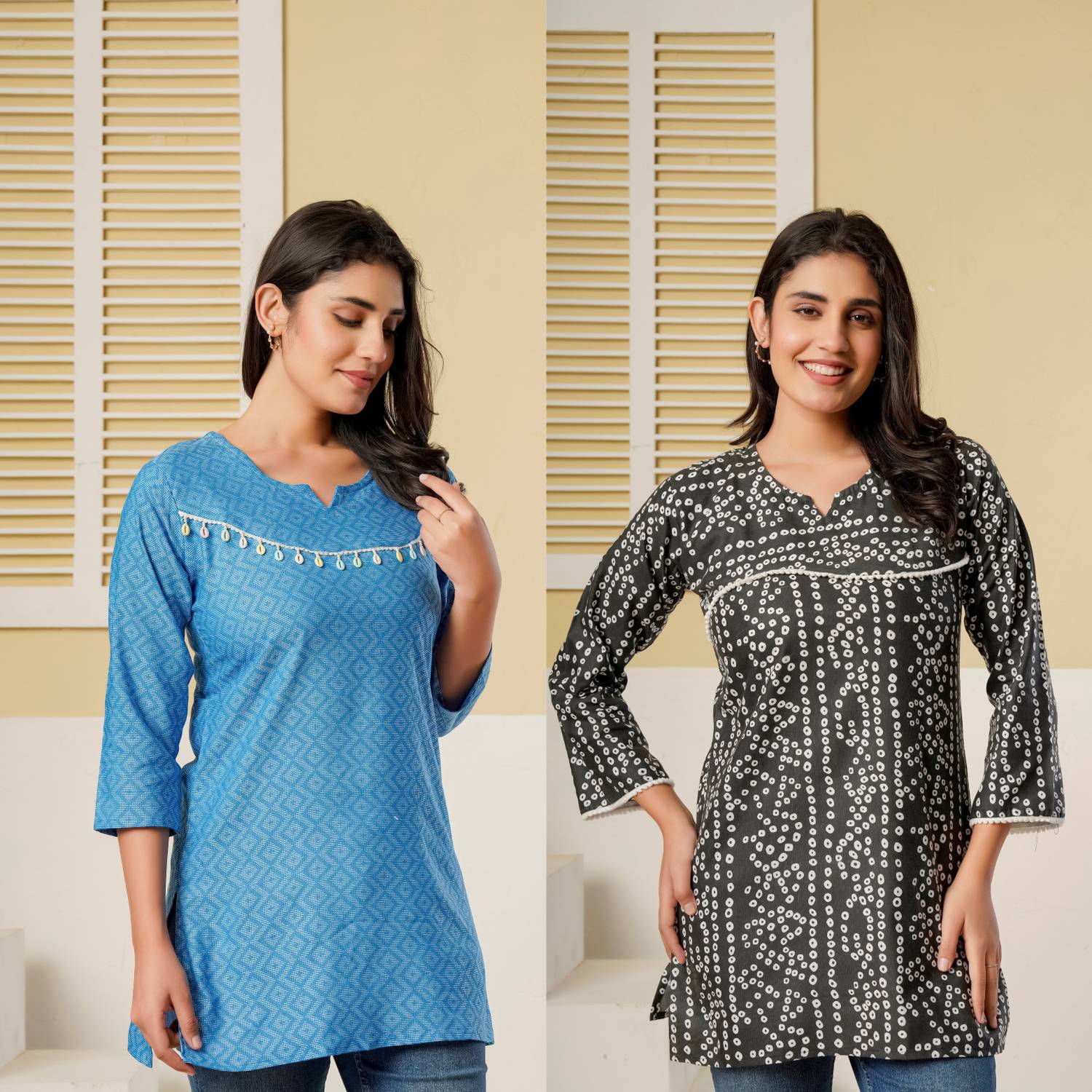 Bakhsh Women Printed Tunic Kurta