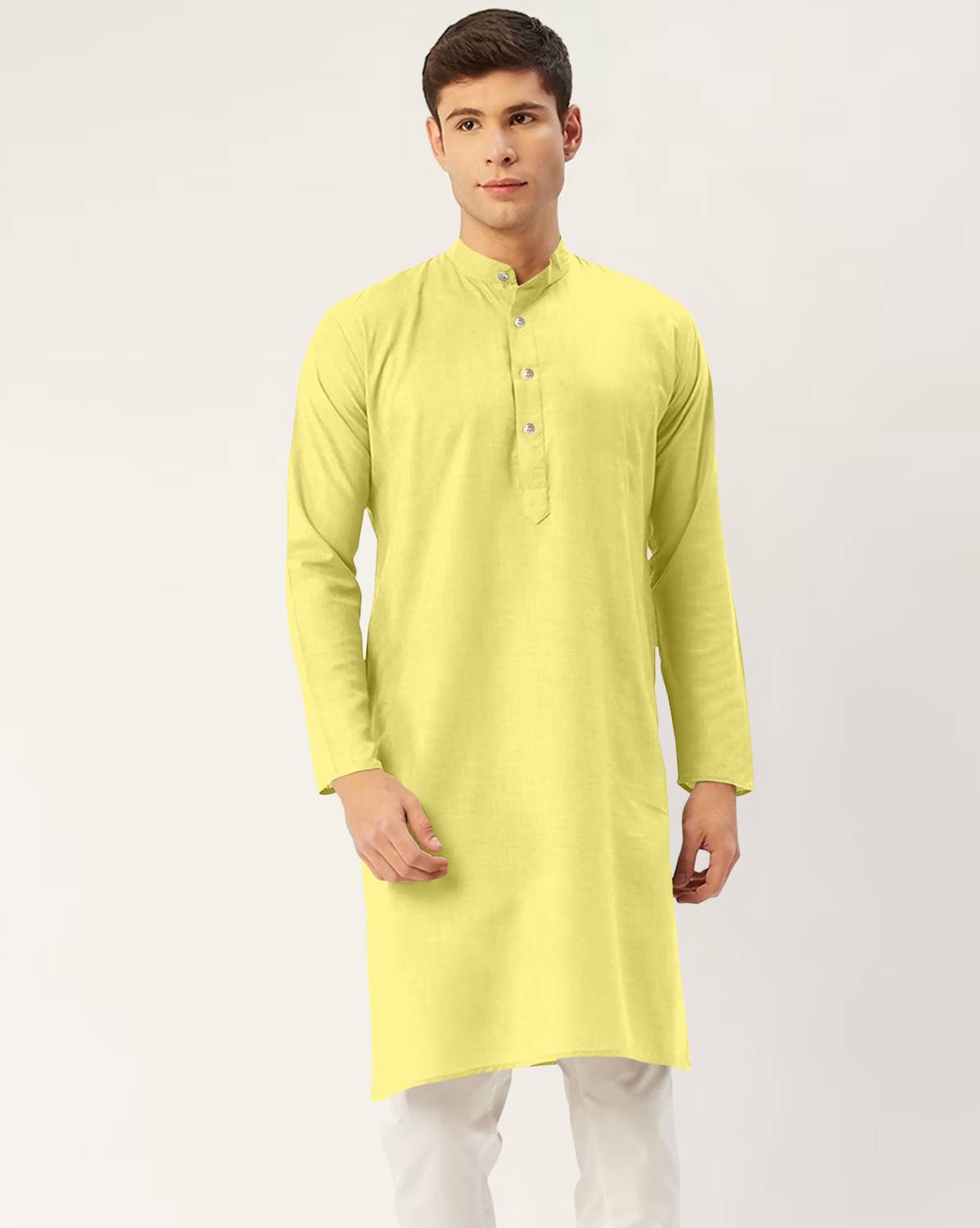 CHIRASVI Men Solid Straight Kurta