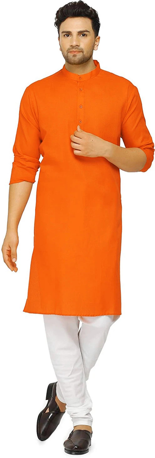 Image of VenkateshLaxmii Men Solid Straight Kurta
